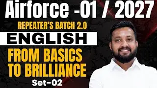 Airforce 01 2027 Repeaters Batch 2.0 | English From Basics to Brilliance | Set 02 By Sandeep Bhaiya