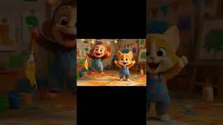 Let's Paint And Play #english #cartoon  #shorts