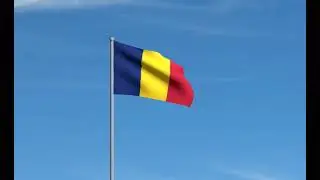 Chad flag waving