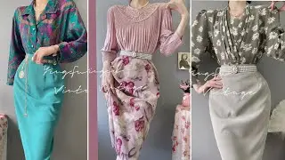 Luxurious office wear chiffon tops with pencil skirts designs ideas - dress designs ideas