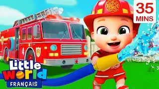 Comptines des pompiers | Comptines pour les tout-petits | Little World Français