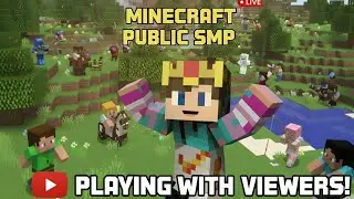 Minecraft Live playing with viewers NEW PUBLIC SMP 💥