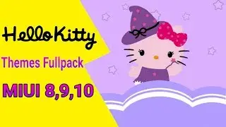 Hello kitty Purple Themes Fullpack Xiaomi MIUI  8.9.10