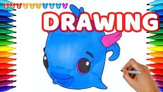 How to Draw Hatchimals, Colleggtibles, Polar Swhale | Drawing Coloring Pages Videos for Kids