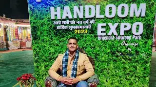 Handloom Expo in Brijendra Swaroop Park, Kanpur Nagar💙 #expo2023 #handloom #subscribeformore #share