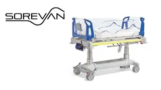 Cama UCI pedi&aacute;trica HORIZON 4.0 Precision, b&aacute;scula