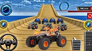 Monster Truck Mega Ramp Racing ! Monster Truck Gameplay