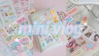 mini vlog /ᐠ. .ᐟ\ฅ | journal deco + korean sticker haul