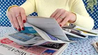 ASMR Newspaper Happy Hour &bull; Page Turning &bull;  No Talking