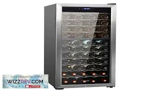 VEVOR Dual Zone Wine Fridge 80 bottle 41F64F