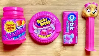 Pink Candies Chupa Chups Hubba Bubba Orbit ASMR