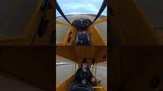 Stick and rudder view of slipping a 1939 Piper Cub to a landing.