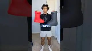 Большие красные ботинки от Amazon