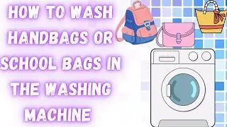 Easy Bag Wash in the Washing machine | How to wash hand bags and school bags in the washing machine