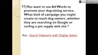 Latest Google Ad Words Advanced Search exam questions and answers ---- JUNE 2016 ---Part  4