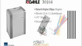 Dahle 30104 Strip Cut Paper Shredder - Tour