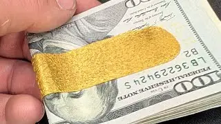 24k 1oz GOLD Money Clip - Handmade!