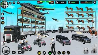 US Police Vehicle Cars Transporting With Truck & Ship 🚢 - Cargo Police Cars & Bikes 2026