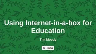 Using Internet-in-a-box for Education