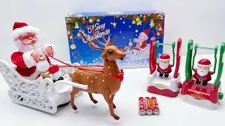 Unboxing Electric Toys | Santa Claus and Reindeer | Swinging Clownfish | Santa Claus on a Swing 