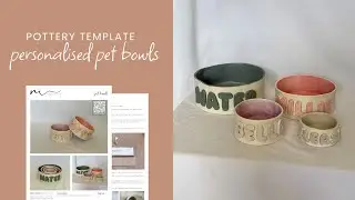 Personalised Pet Bowls Pottery Template Tutorial