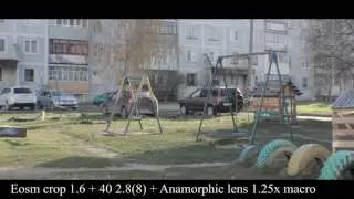Anamorphic vormaxlens 1.25x macro Eosm 40 2.8 БЕЗ ДИОПТРИИ!!! с диоптрией -1 бесконечность есть.