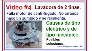 Lavadora no exprime. Motor de centrifugado suena, pero no gira y se recalienta.
