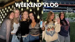 girls night out in chicago, bears nfl playoffs, weekly reset | WEEKEND VLOG