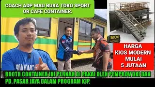 KIOS MODERN BOOTH CONTAINER PENGGANTI BANGUNAN, HARGA TERJANGKAU DAN MUDAH DI PINDAH LOKASI.