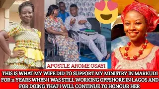 I WILL CONTINUE TO HONOUR MY WIFE BECAUSE SHE DID THIS TO SUPPORT MY MINISTRY FOR 11 YEARS-APS AROME