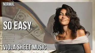 Viola Sheet Music: How to play So Easy (To Fall in Love) by Olivia Dean