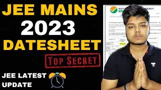 🚨 JEE Main 2023 Exam Dates Update by NTA Officials 🔥 | JEE Main 2023 Exam Dates #jeemains