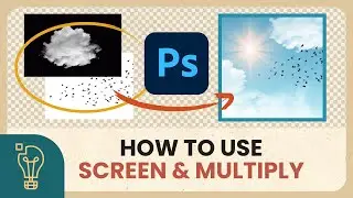 How to Use Screen & Multiply Blend Modes (Creating a Sky!) - Adobe Photoshop Tutorial
