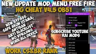 UPDATE!MOD MENU HG CHEAT V3.5 OB 51‼️ || APK MOD MENU FF TERBARU 2025 CHEAT FF, ANTI BAN,ALL SERVER