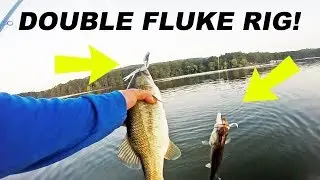 DONKEY RIG Challenge VS. JUSTIN LUCAS! Fishing the Double Fluke Rig!