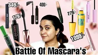 Battle of Mascara's| Which one is the best? Maybelline Vs Mars Vs Nykaa Vs Sugar Too Faced