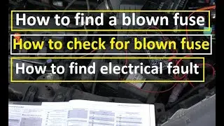 How to find a blown fuse | How to diagnose electrical fault | Honda | Check for  blown fuses