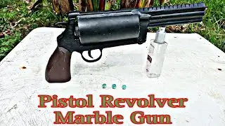 Marble gun ] Pistol Revolver design Test fire ]