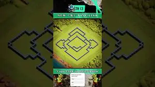 MARCH 2025'S BEST TH13 Base Layout for CWL and War!