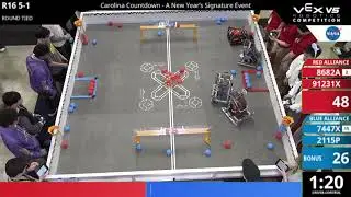 Carolina Countdown - HS : Carolinas - R16 #5-1 - 8682A & 91231X vs 7447X & 2115P - Auton + Driver
