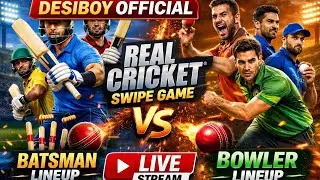REAL CRICKET SWIPE 🔴 LIVE STREAM