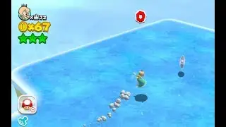 SM3DW - Rosalina (Itemless) | World 6-5 Green Star 2 (★☆★) using Long Jumps (Outdated)