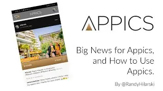 Big News for Appics Dapp, and How to Use Appics.