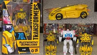 Transformers buzzworthy bumblebee B 127 review. Movie collection studio series comparison