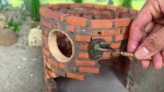 ASMR Building a Tree-Stump-Style Mini Brick House | Relaxing Miniature Construction