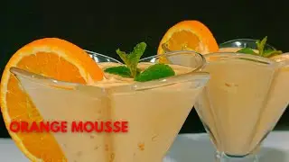 Orange Mousse Recipe | Delicious Orange Cream Mousse | Easy iftar recipe