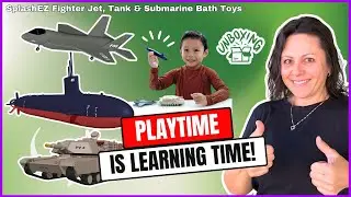 Unbox Fun with SplashEZ Military Bath Toys!