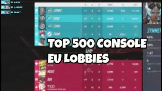 This is what top 500 overwatch console lobbies looks like...
