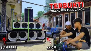 GOOD JOB !! Full Canon Suaranya Gak Ada Lawan Bongkar Sound Minimalis 15 inch
