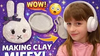 Disco miffy from Modeling clay!Modeling clay ideas.#clay #modelingclay #miffy #diy #art #aesthetic 